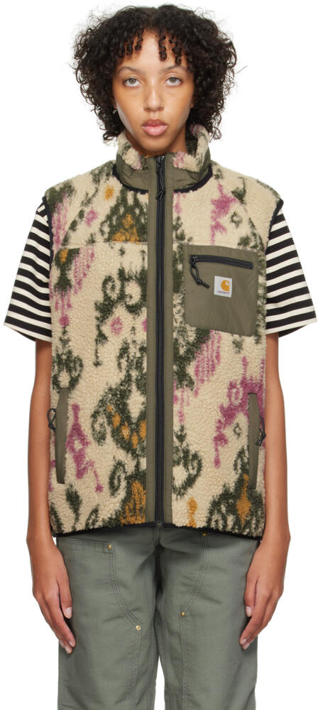 Carhartt Work In Progress Beige & Khaki Prentis Vest Cover