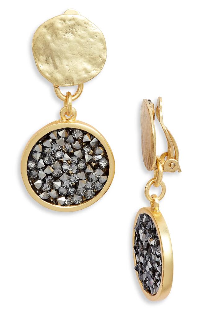 Karine Sultan Crystal Clip On Earrings in Gold Cover