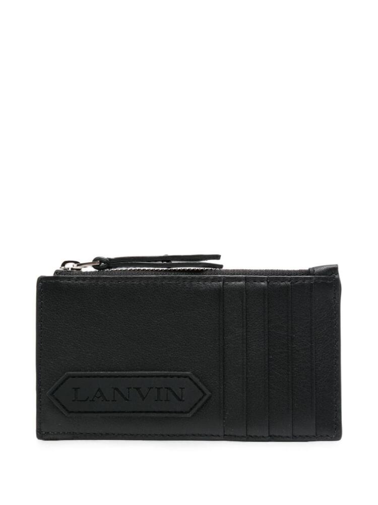 Lanvin Signature leather card holder - Black Cover