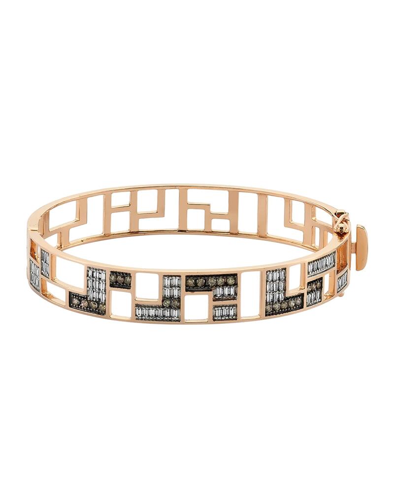 BeeGoddess Mondrian Multi-Diamond Hinge Bracelet Cover