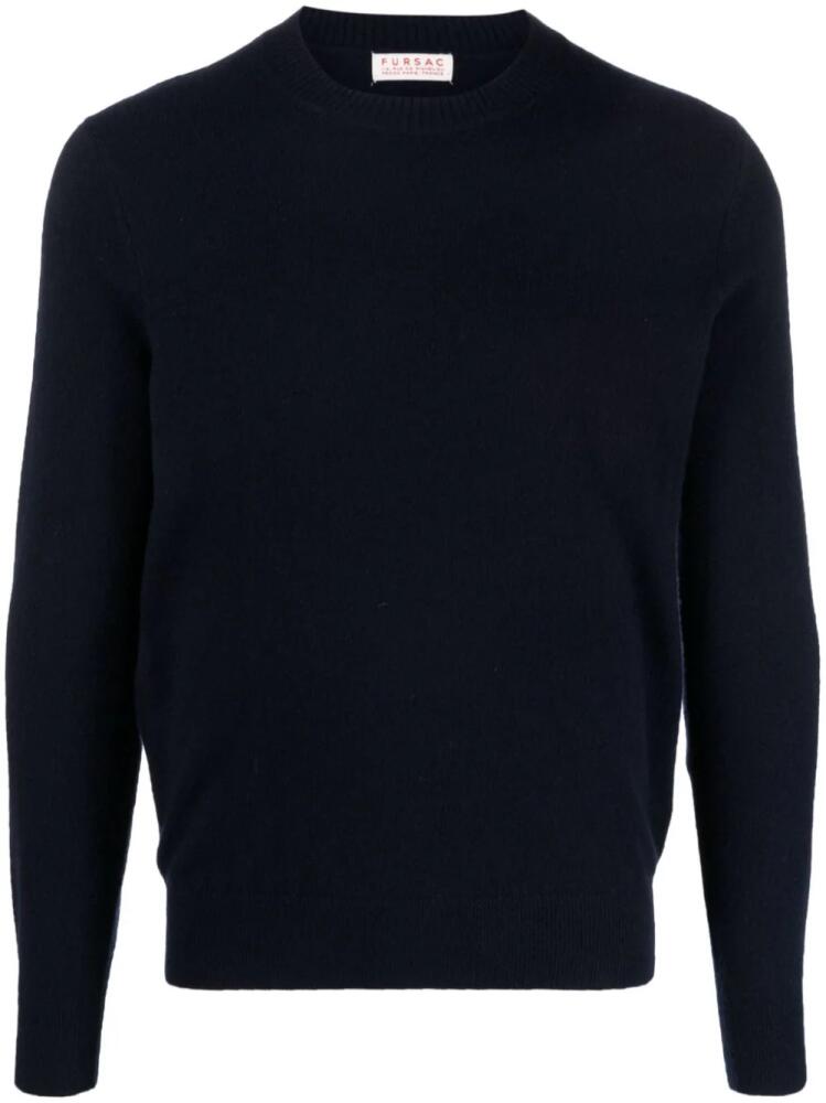 FURSAC cashmere crew-neck jumper - Blue Cover