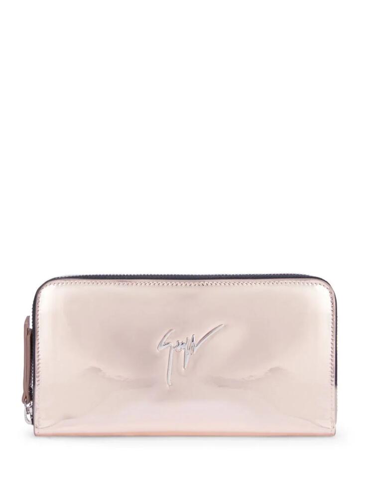 Giuseppe Zanotti Paula logo-lettering wallet - Pink Cover