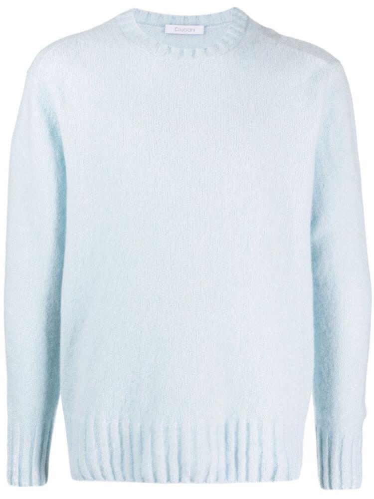 Cruciani crew-neck fine-knit jumper - Blue Cover