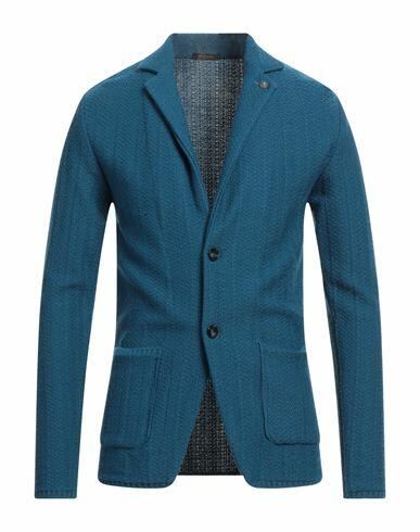 Officina 36 Man Blazer Deep jade Acrylic, Wool Cover