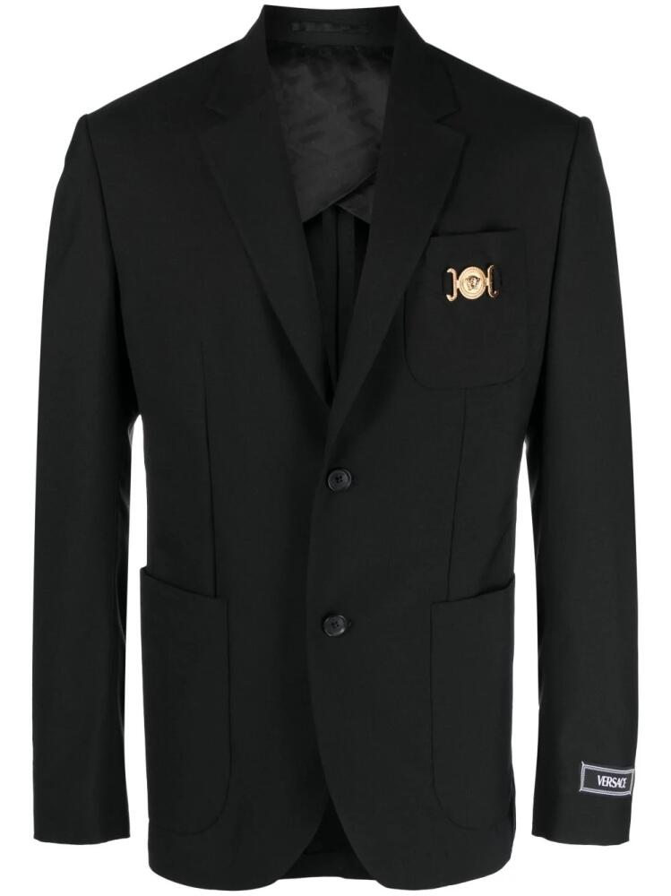 Versace Medusa Biggie single-breasted blazer - Black Cover