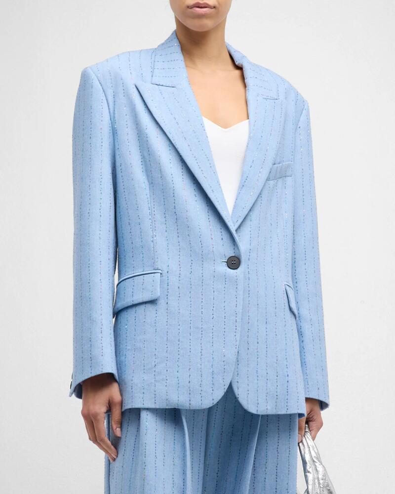 Des Phemmes Oversized Stripe Blazer Cover