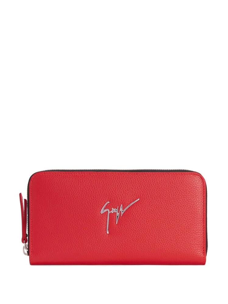 Giuseppe Zanotti Paula logo-print leather wallet - Red Cover