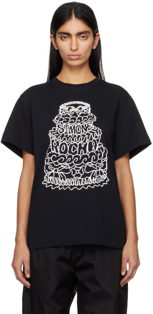 Simone Rocha Black Printed T-Shirt Cover