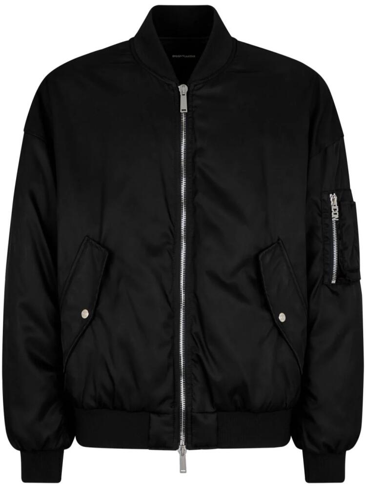 DSQUARED2 zip-up bomber jacket - Black Cover