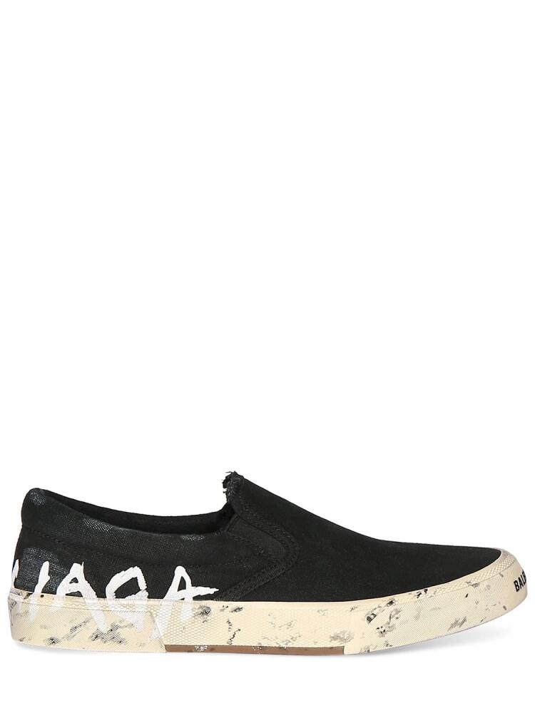 BALENCIAGA 20mm Paris Cotton Slip-on Sneakers Cover