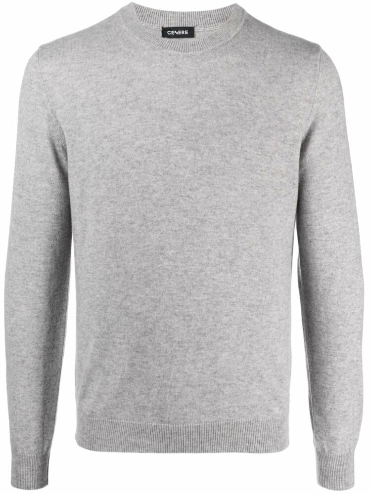 Cenere GB round-neck cashmere jumper - Grey Cover