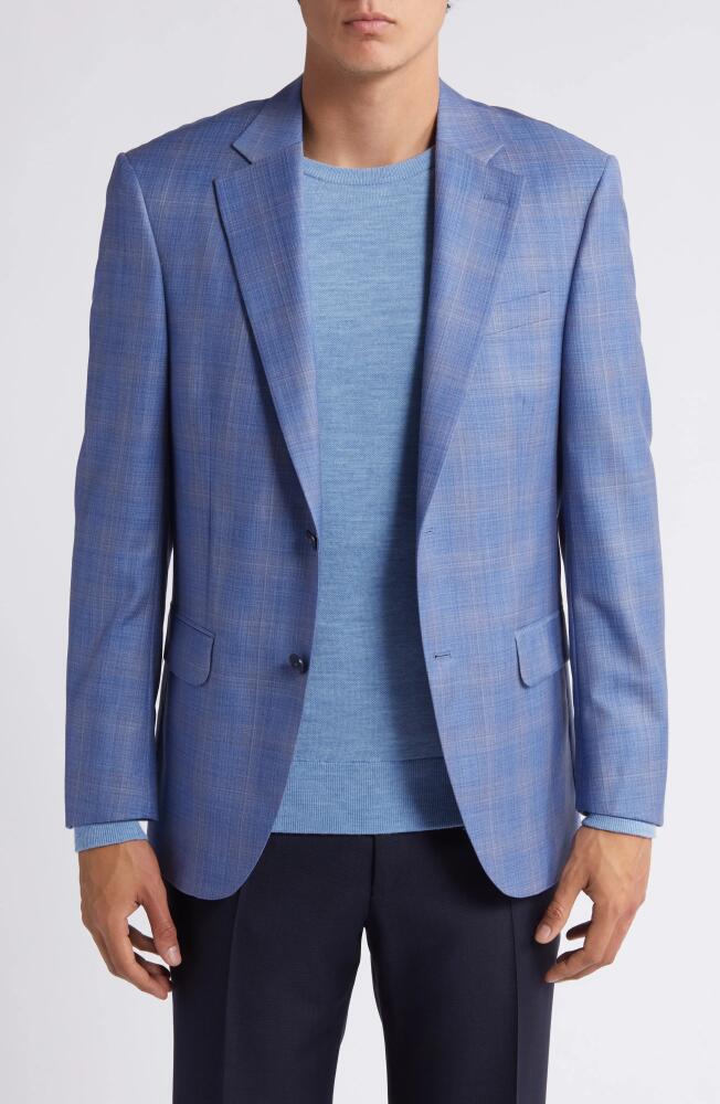 Peter Millar Plaid Wool Sport Coat in Light Blue Cover