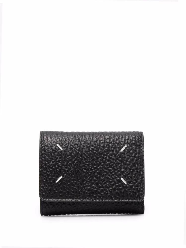 Maison Margiela four-stitch leather wallet - Black Cover