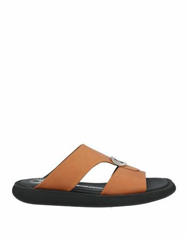 Bruno Bordese Man Sandals Brown Leather Cover