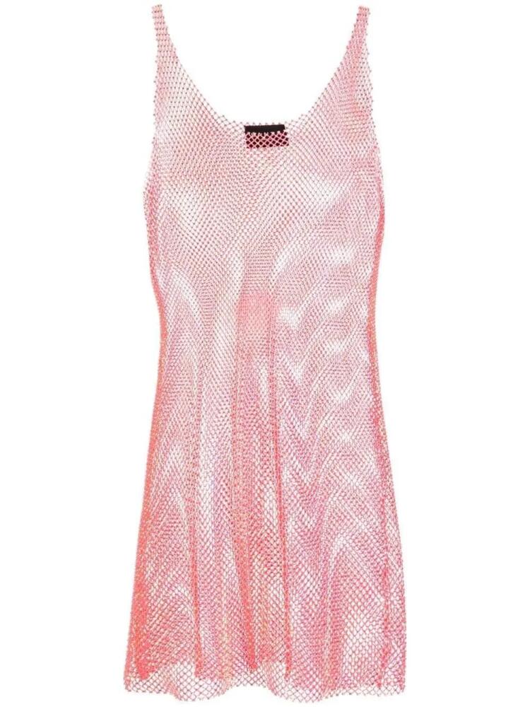 Santa Brands semi-sheer crystal dress - Pink Cover