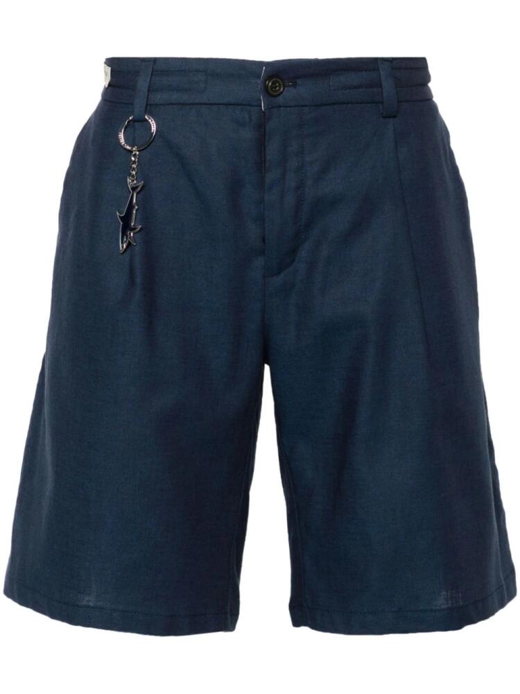 Paul & Shark logo-charm chino shorts - Blue Cover