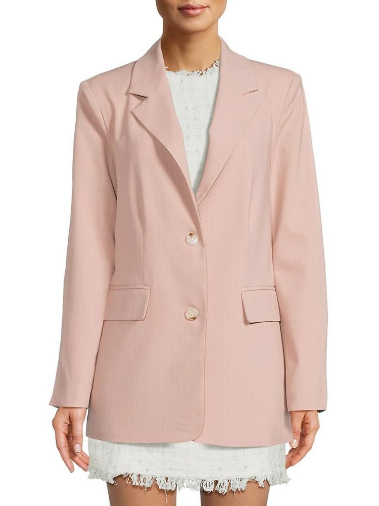 Walter Baker Women's Kendrick Single Breasted Blazer - Pink Cover