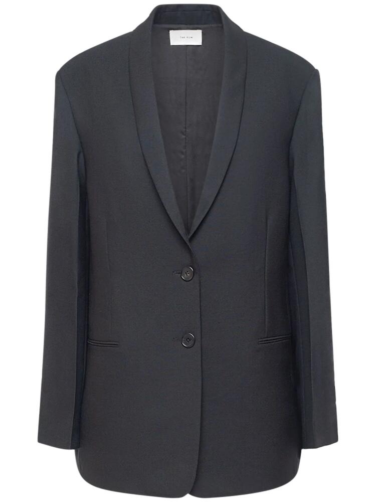 THE ROW Cowal Wool & Mohair Twill Blazer Cover