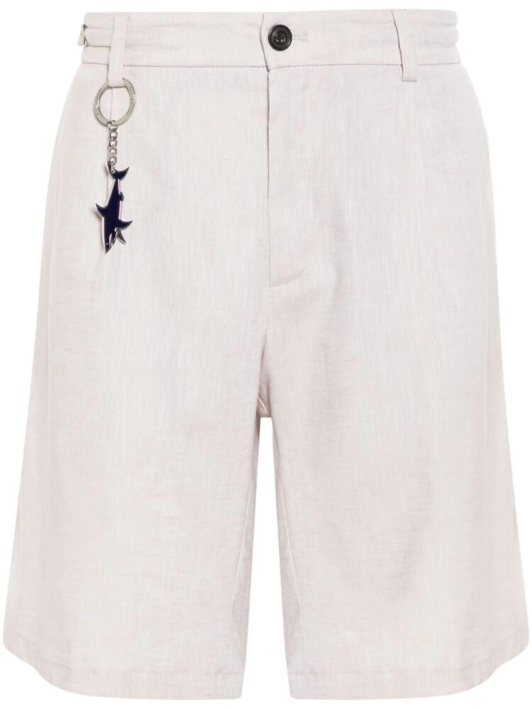 Paul & Shark logo-charm chino shorts - Neutrals Cover