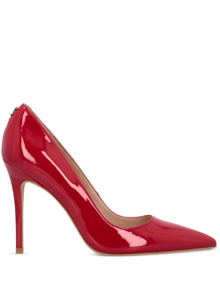 PINKO Juliette 105mm leather pumps - Red Cover