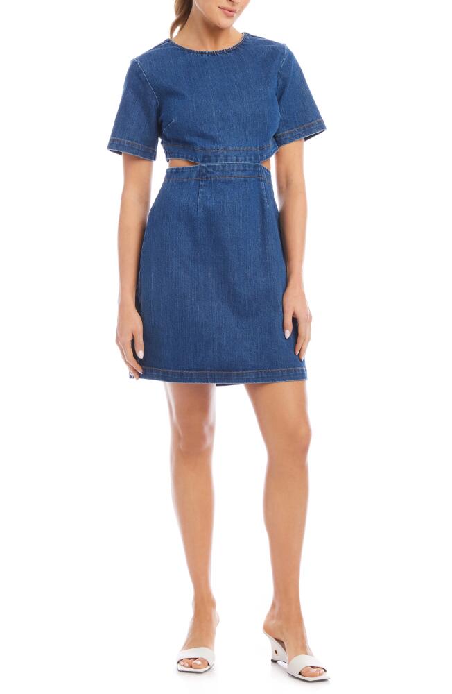 FIFTEEN TWENTY Remy Cutout Denim Minidress Cover