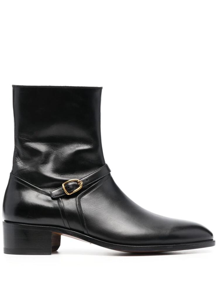 TOM FORD buckle-embellished ankle boots - Black Cover