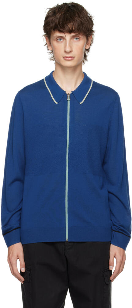 PS by Paul Smith Blue Zip Cardigan Cover