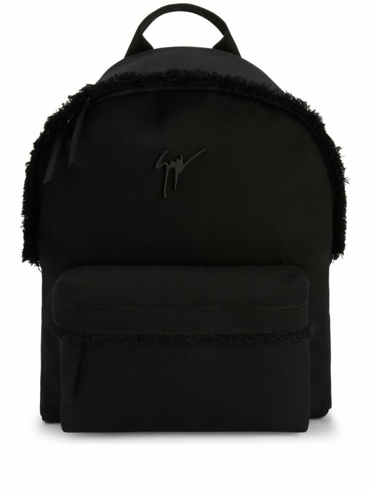 Giuseppe Zanotti zipped cotton backpack - Black Cover