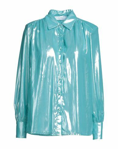 Kaos Woman Shirt Turquoise Polyester Cover