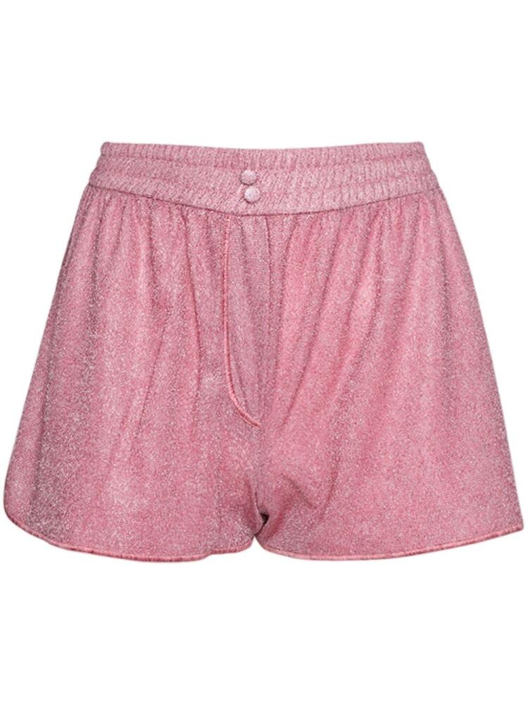 Oséree Lumiere lurex shorts - Pink Cover