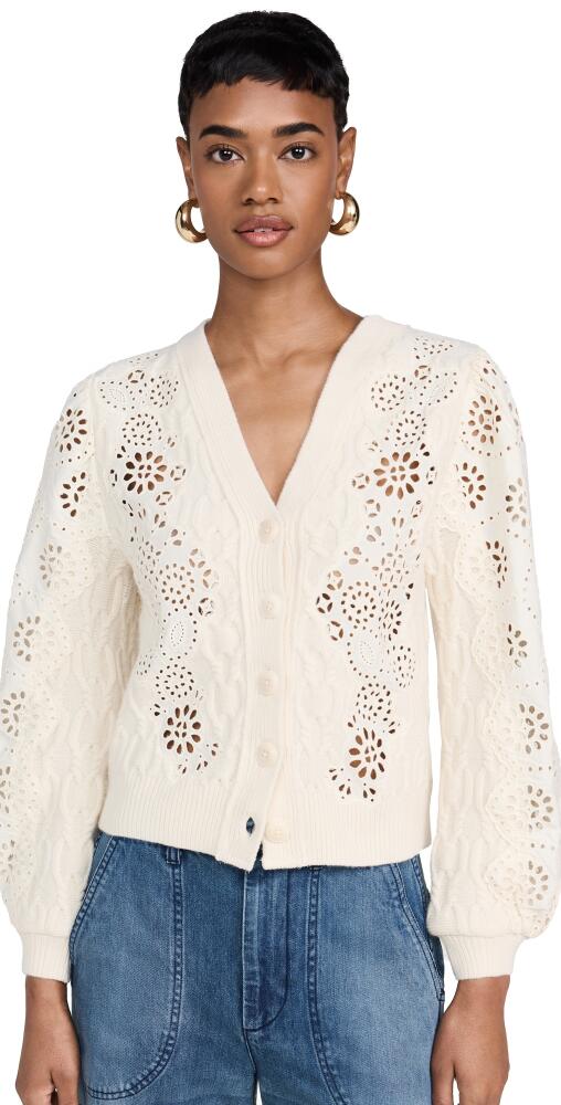 Sea Lainey Embroidery Cardigan Cream Cover