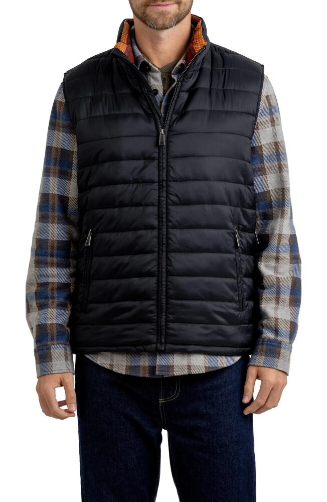 Rainforest Water Resistant Quilted Vest in Black Dusk Cover