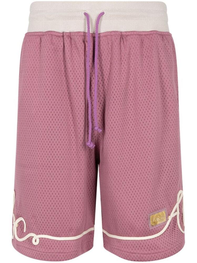 Advisory Board Crystals Soutache basketball shorts - Pink Cover