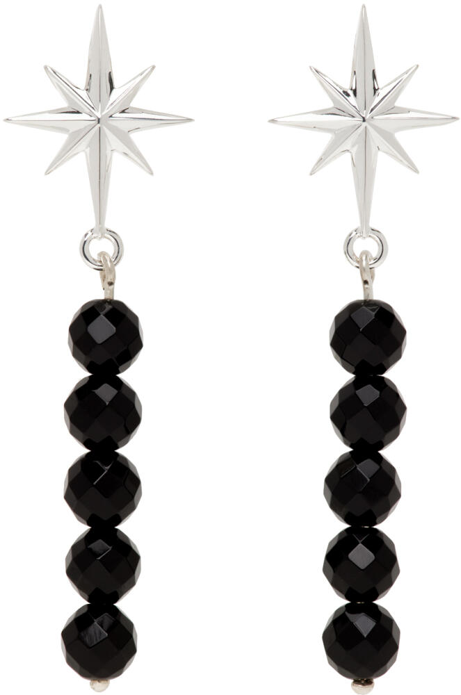 Stolen Girlfriends Club Silver & Black Drop Earrings Cover