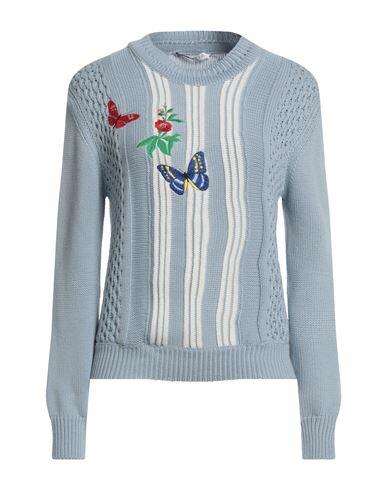 Vivetta Woman Sweater Light blue Cotton Cover