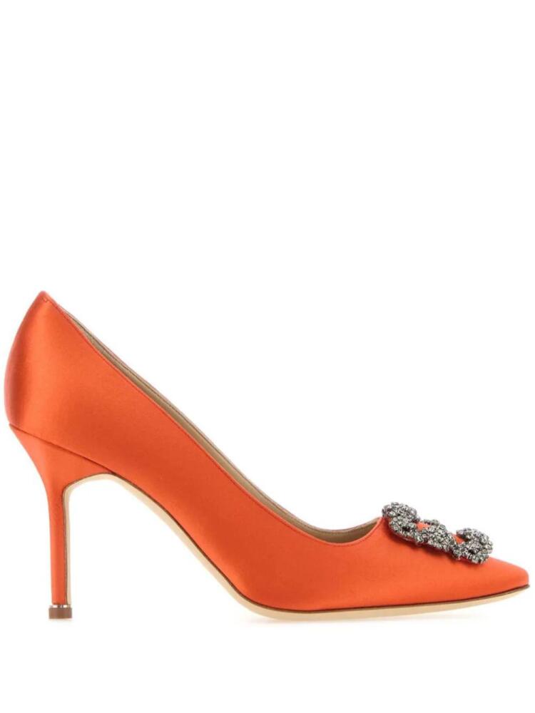 Manolo Blahnik 90mm Hangisi pumps - Orange Cover