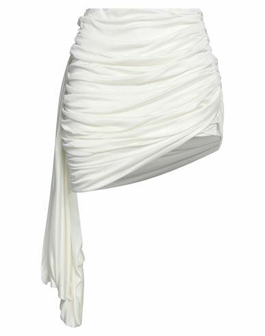 Andreādamo Woman Mini skirt White Viscose Cover