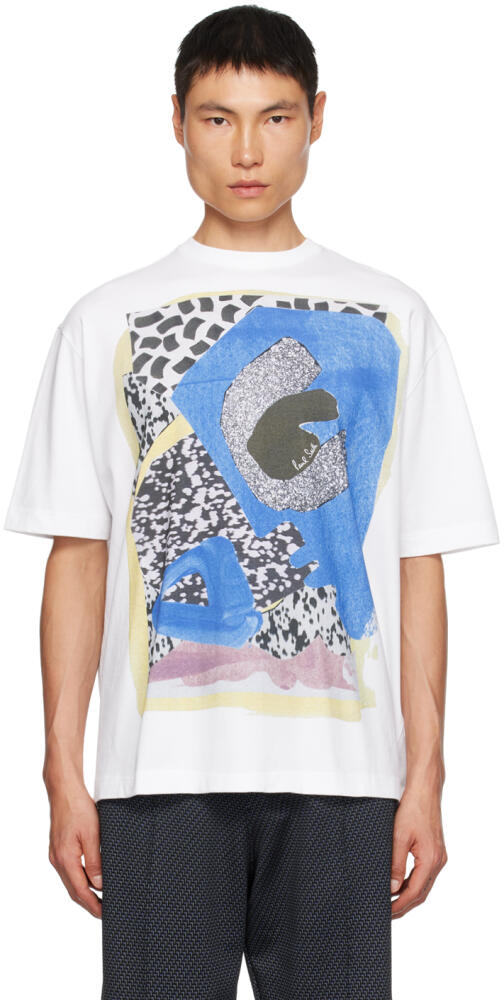 Paul Smith White Print T-Shirt Cover