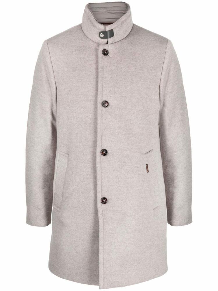 Moorer single-breasted coat - Grey Cover