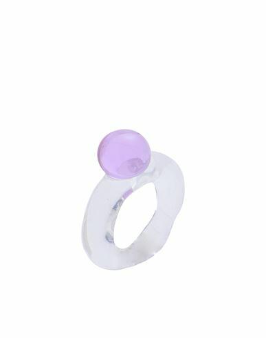 Levens Jewels Drop Ring Woman Ring Lilac Borosilicate glass Cover