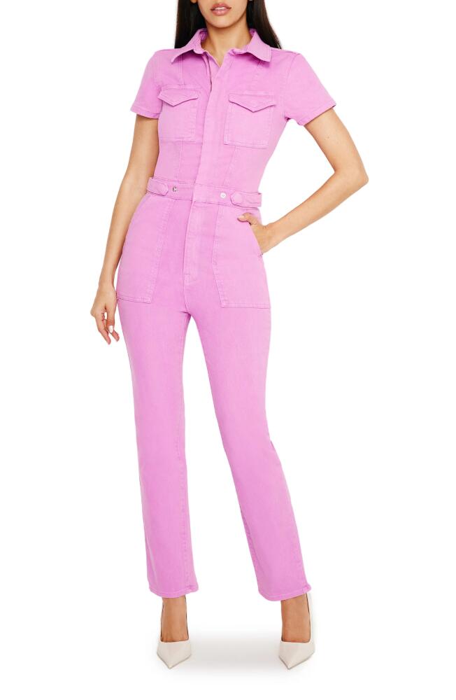 Good American Fit for Success Utility Jumpsuit in Lollipop Cover