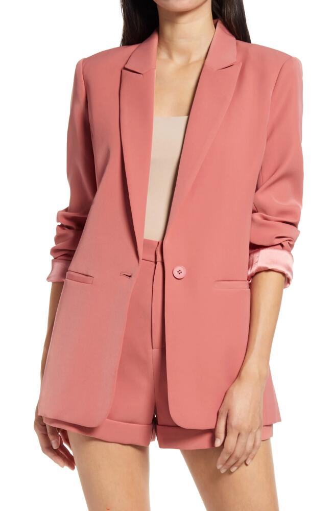 Endless Rose Tailored Single Button Blazer in Dusty Rose Cover