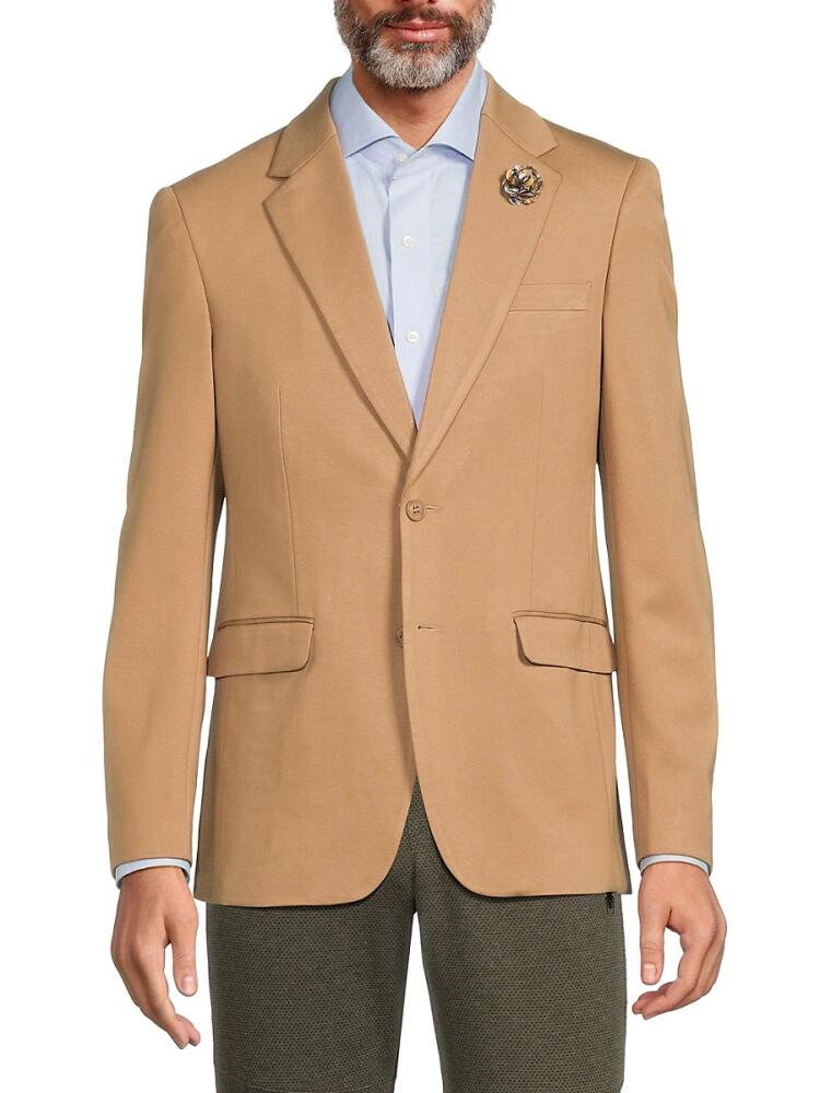 Tahari Men's Slim Fit Notch Lapel Blazer - Latte Cover