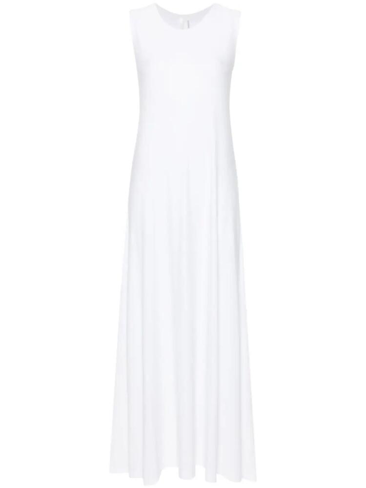 Norma Kamali sleeveless A-line maxi dress - White Cover