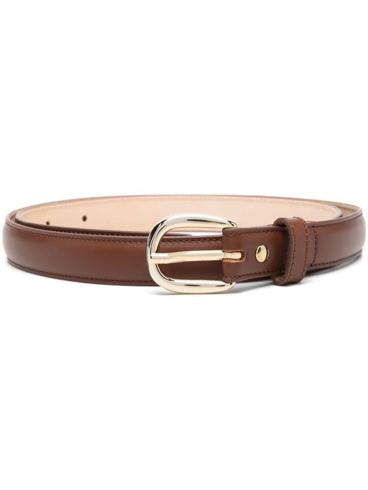 A.P.C. Rosette leather belt - Brown Cover