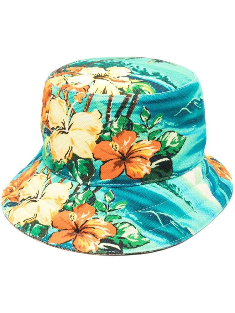 Gucci graphic-print bucket hat - Blue Cover