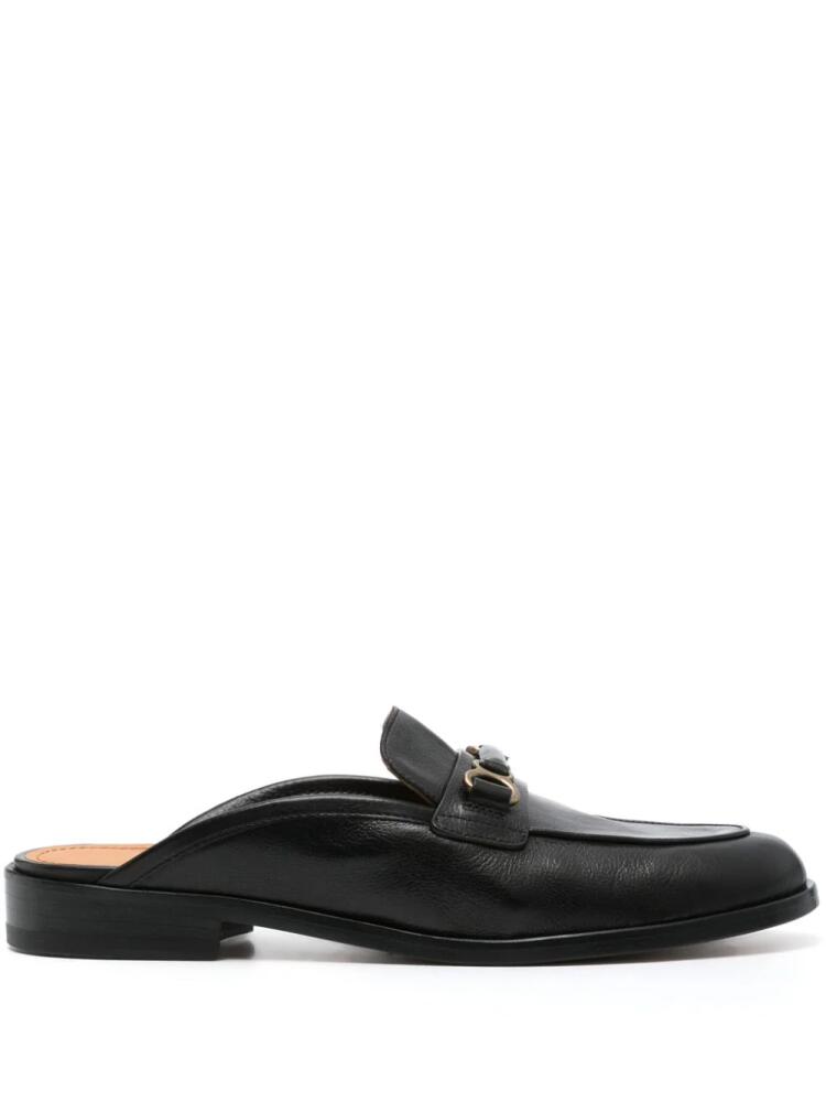 Sartore Corvara leather mules - Black Cover