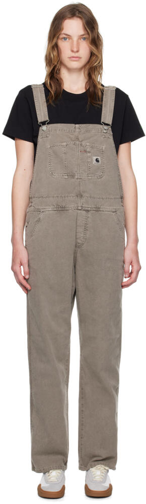 Carhartt Work In Progress Gray Patch Overalls Cover