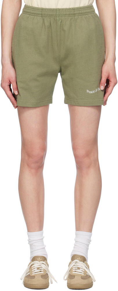 Museum of Peace & Quiet Khaki Wordmark Shorts Cover