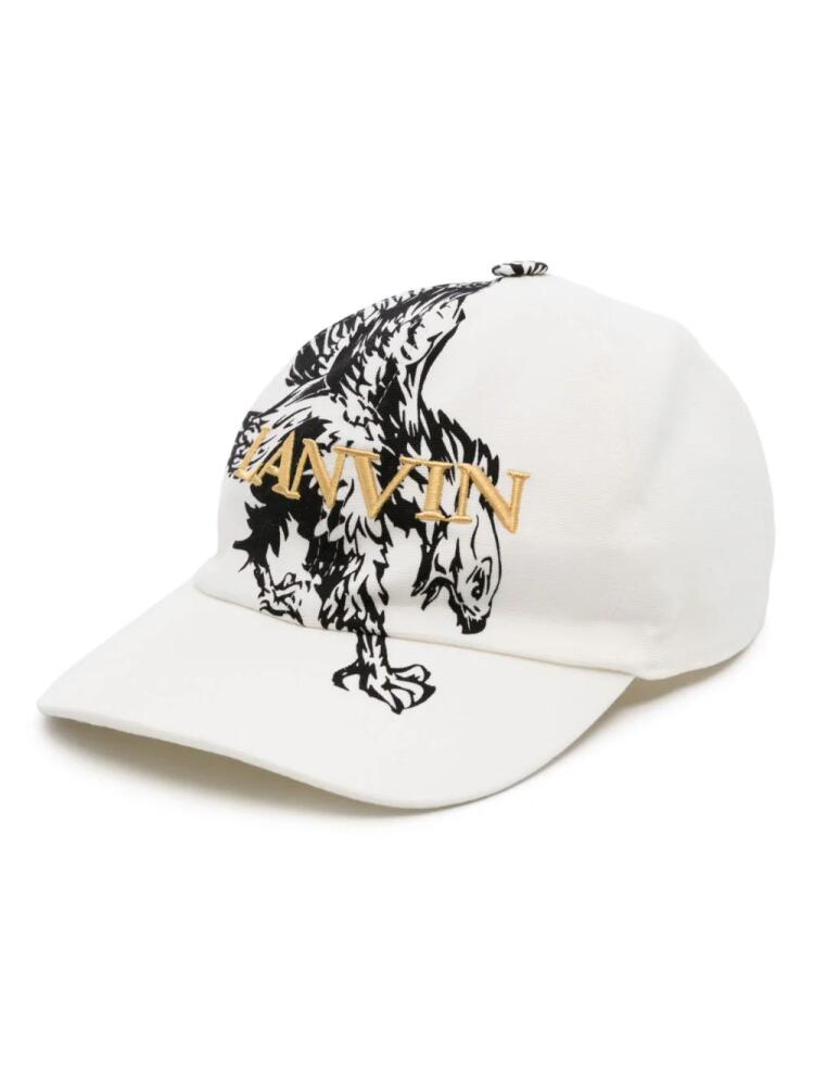 Lanvin x Future eagle-print baseball cap - White Cover